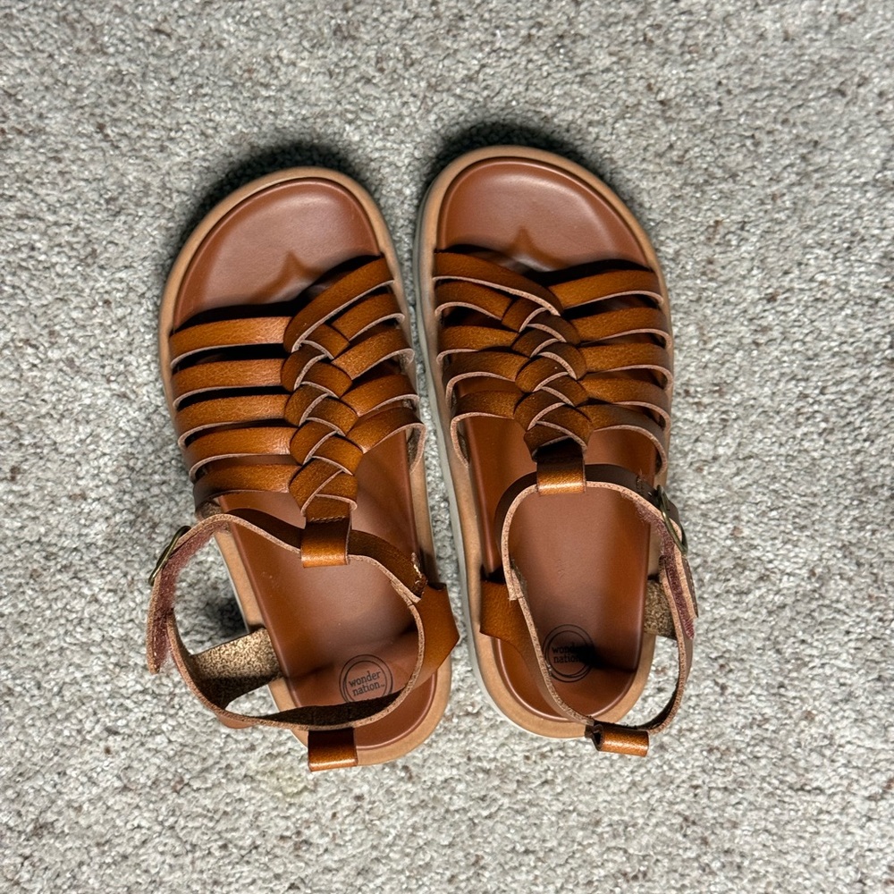 Wonder Nation Brown Kids Sandals